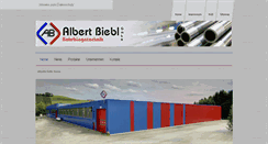 Desktop Screenshot of albert-biebl.de